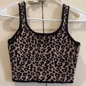 Cheetah crop top